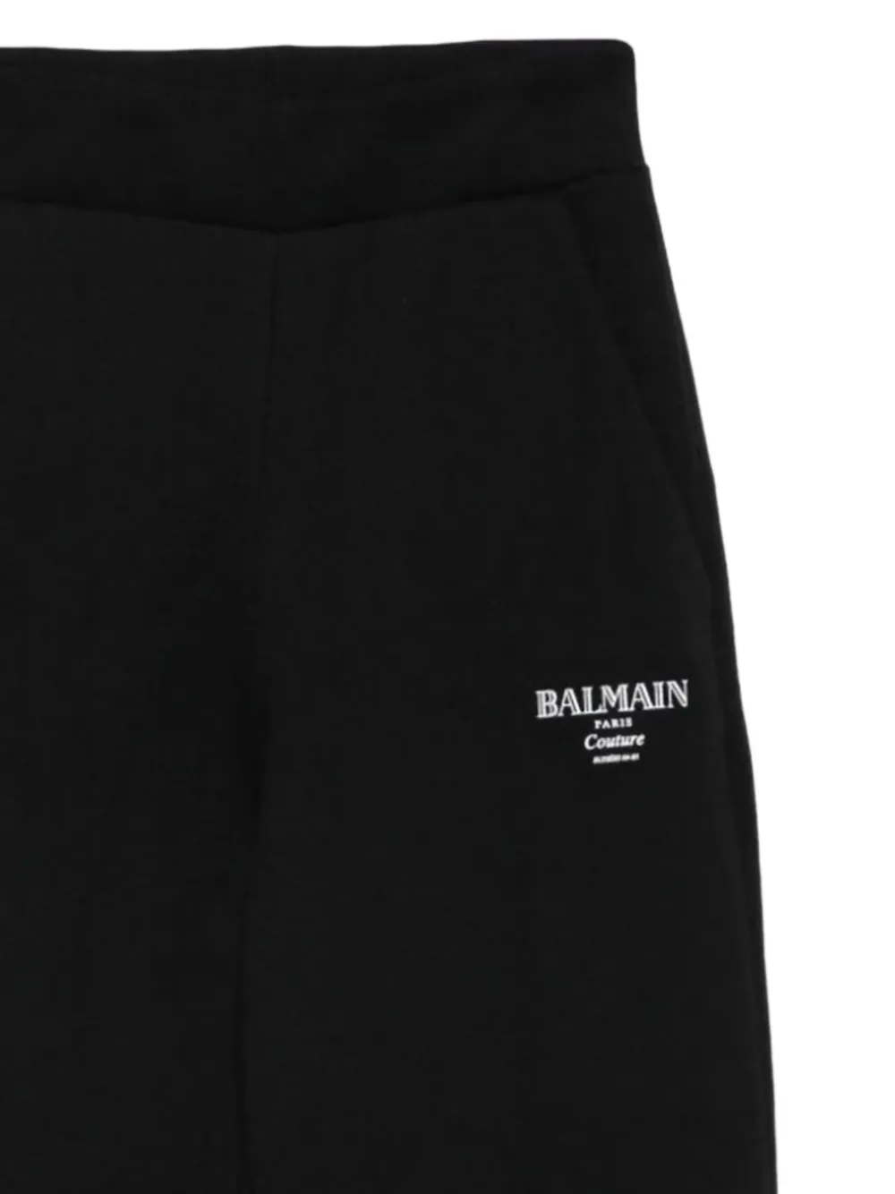 Balmain Kids Pantaloni sportivi con stampa - Nero
