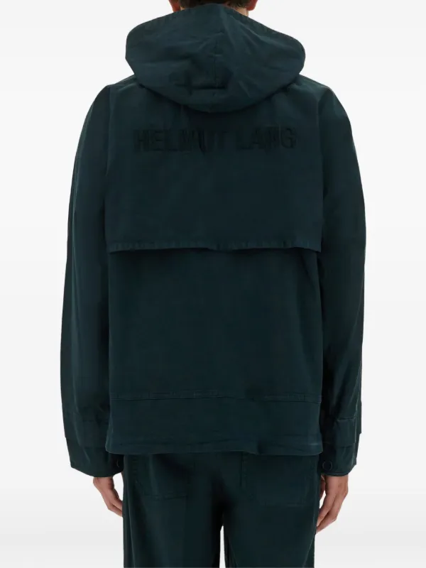 Helmut Lang Hooded Zip Jacket | Green | FARFETCH PH