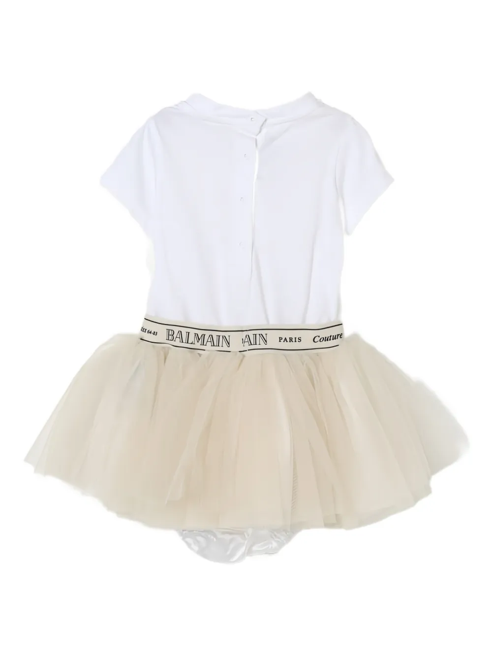 Balmain Kids Tulen jurk Wit