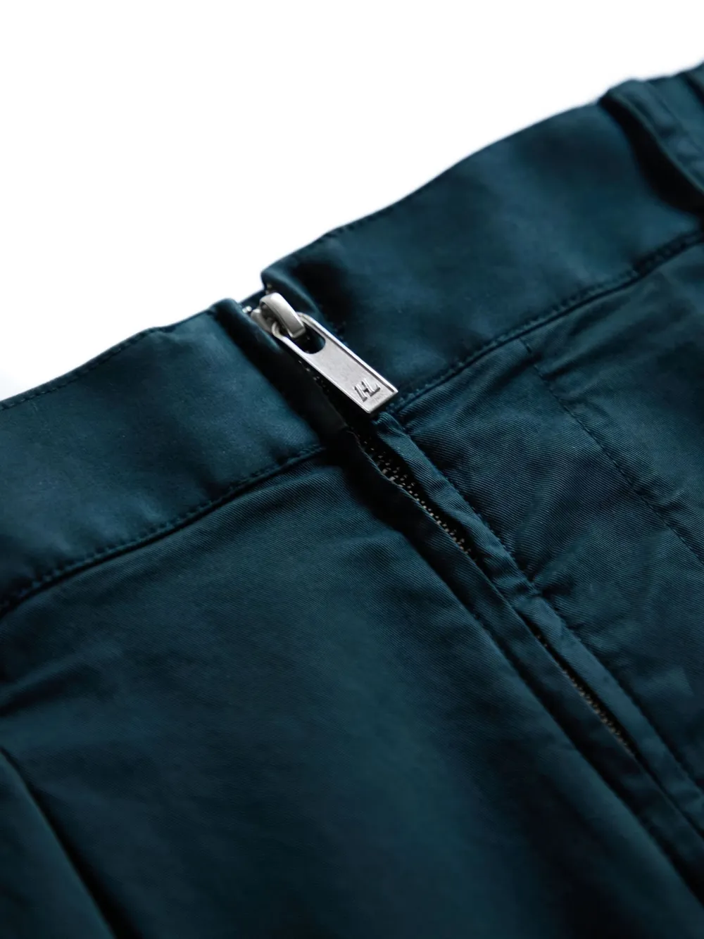 Helmut Lang Katoenen broek met rits Groen