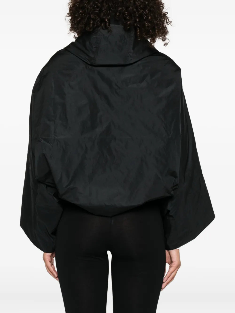 P.a.r.o.s.h Pimpy Self-tie Cape Jacket In Black
