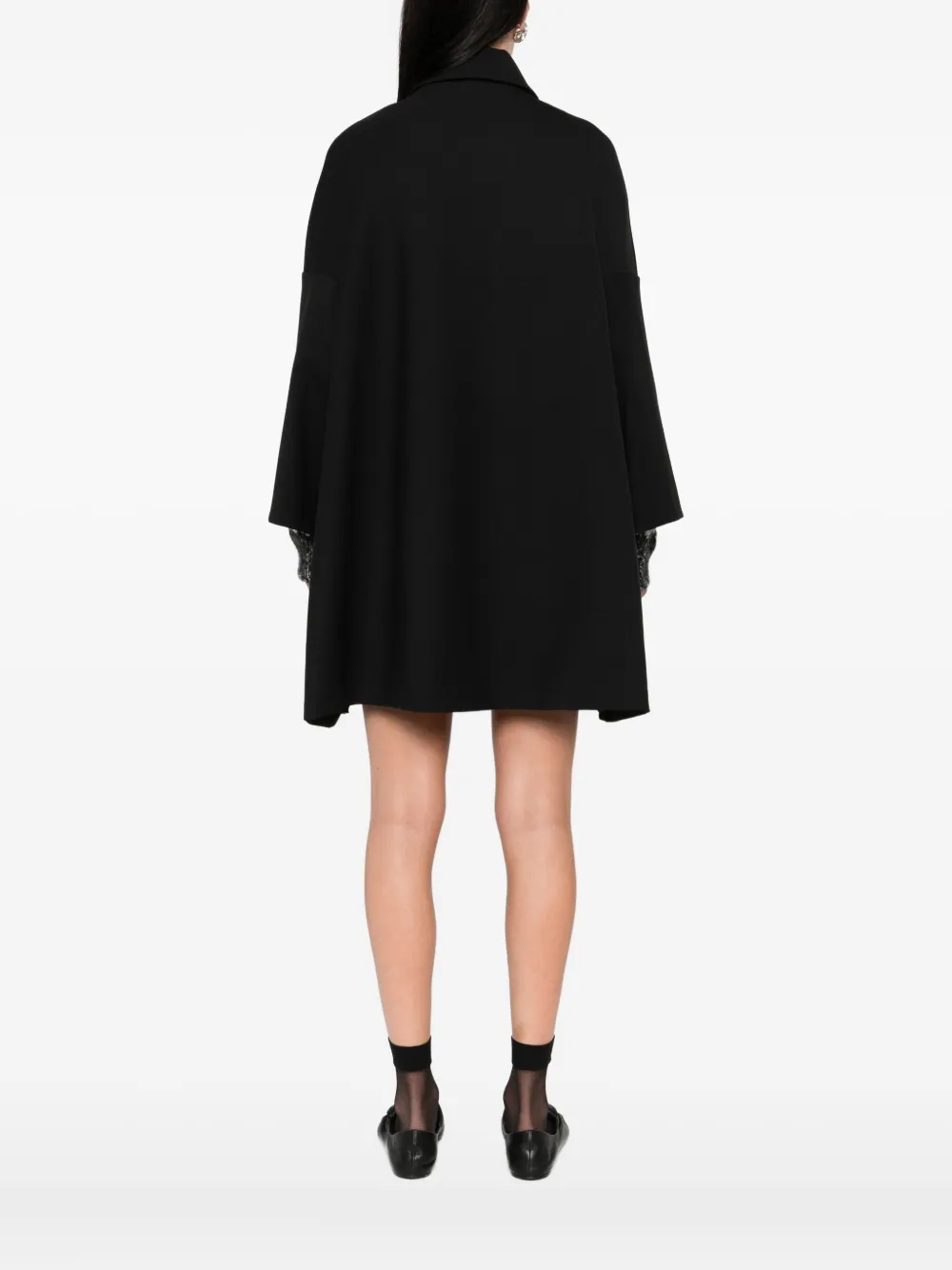 P.A.R.O.S.H. Button-up cape Zwart