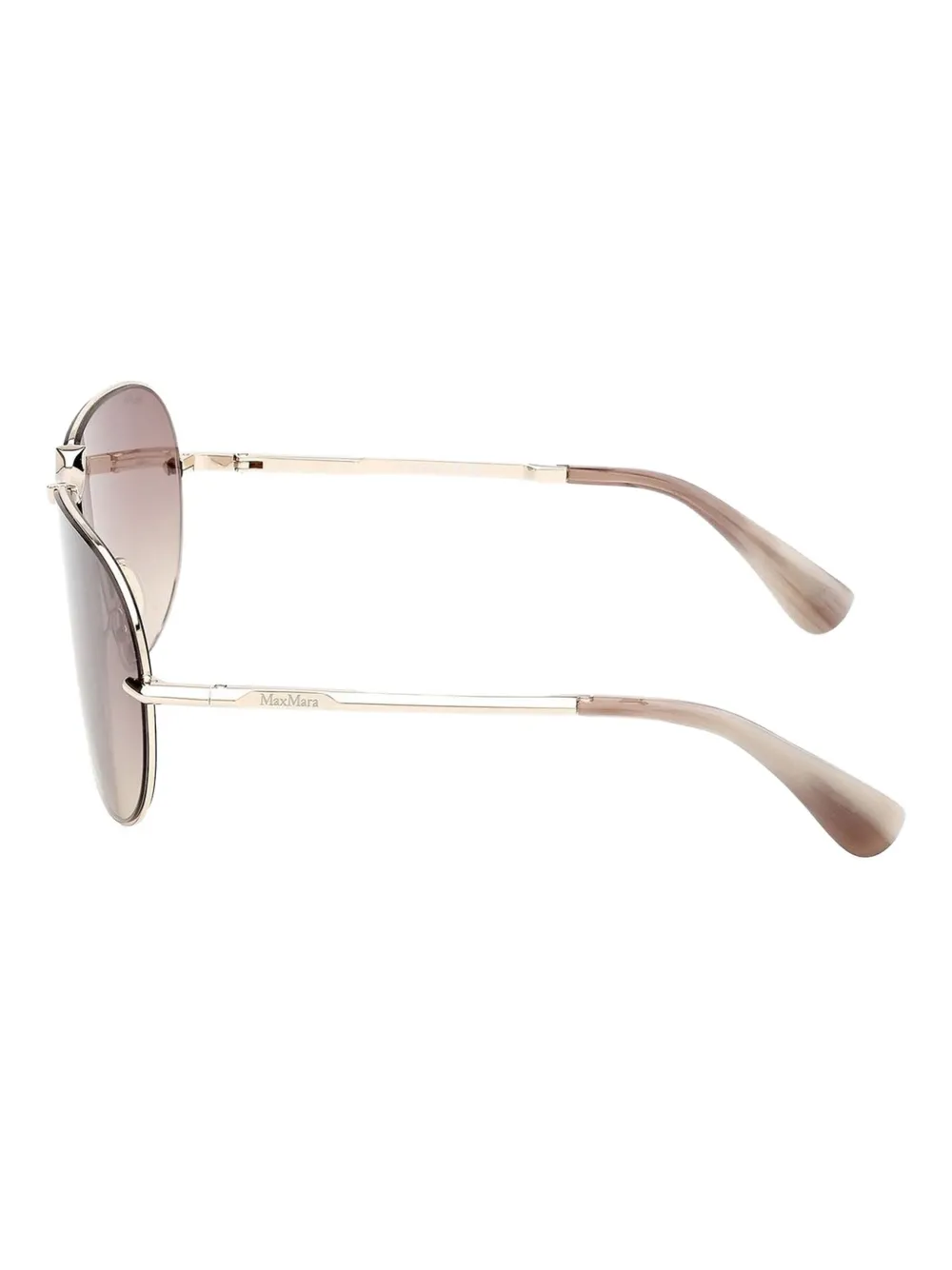 Max Mara Eyewear Zonnebril met rond montuur Goud