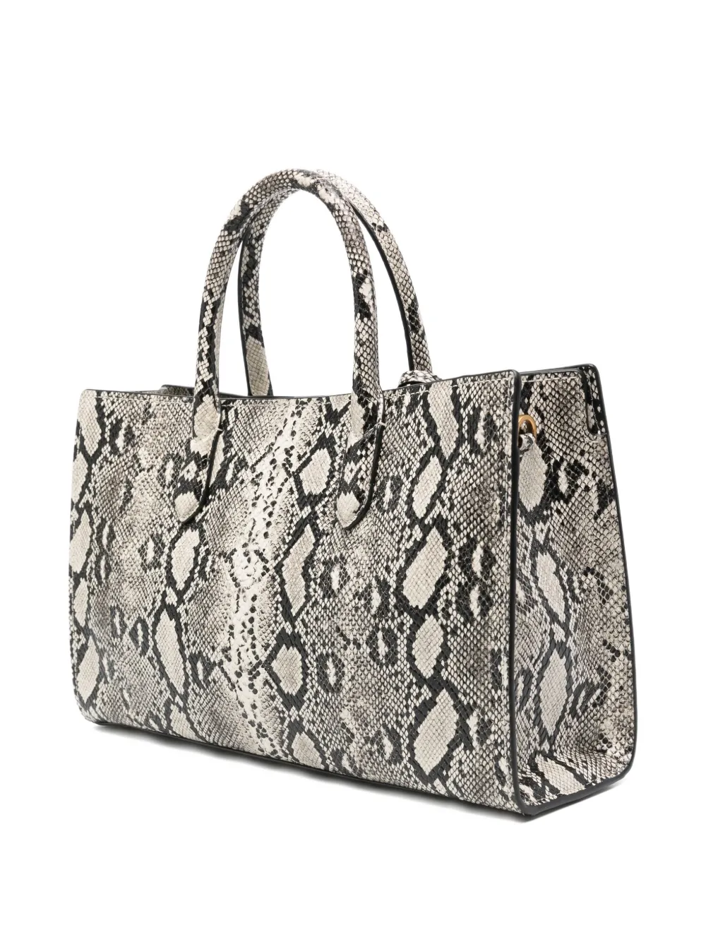 Michael Kors snakeskin-print tote bag Beige