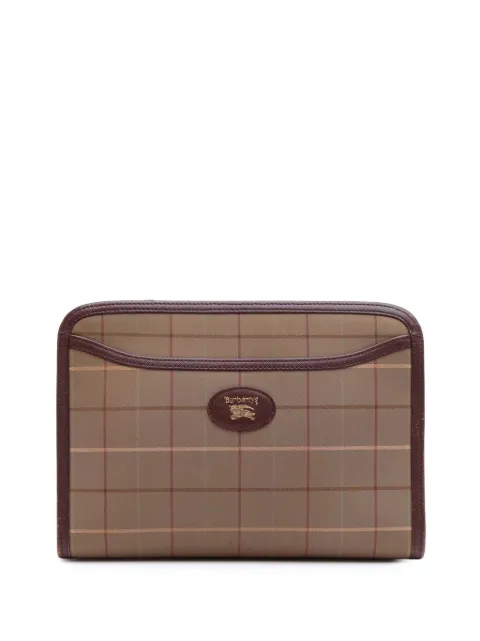 Burberry Pre-Owned 20th Century Vintage Check Canvas clutch bag