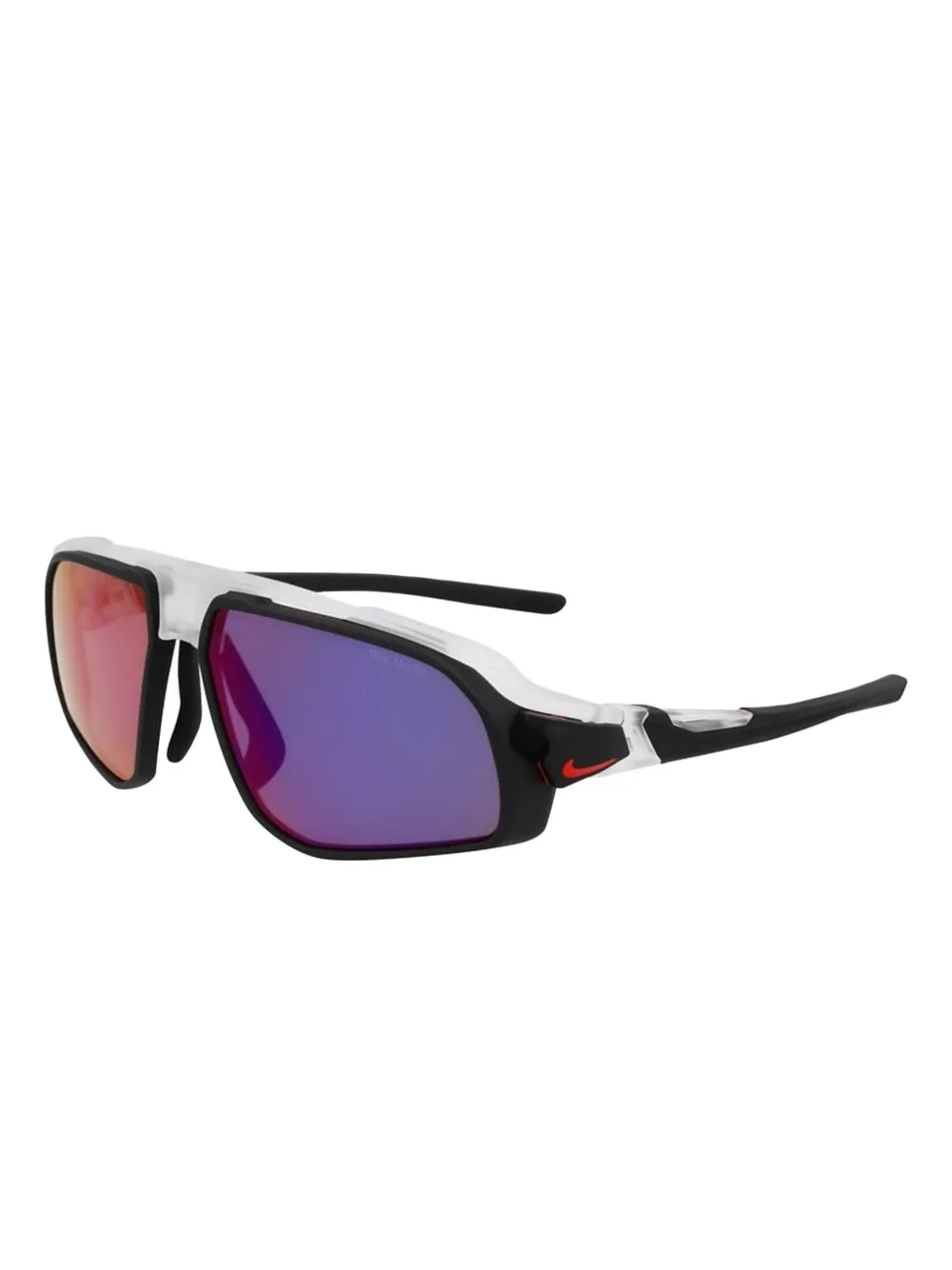 Nike shield-frame sunglasses Zwart