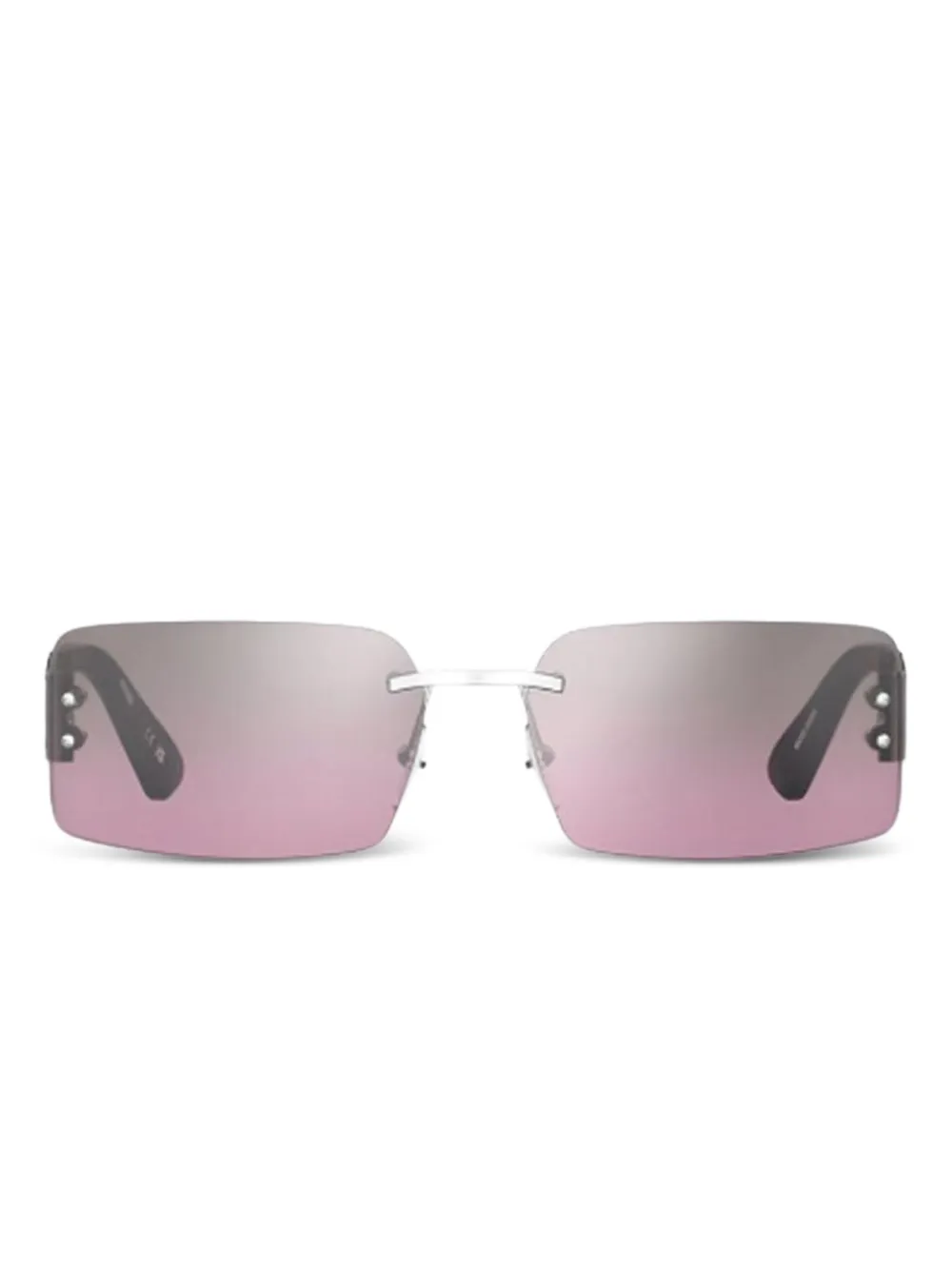 Moschino Eyewear palladium logo sunglasses Zilver
