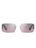 Moschino Eyewear palladium logo sunglasses - Silver