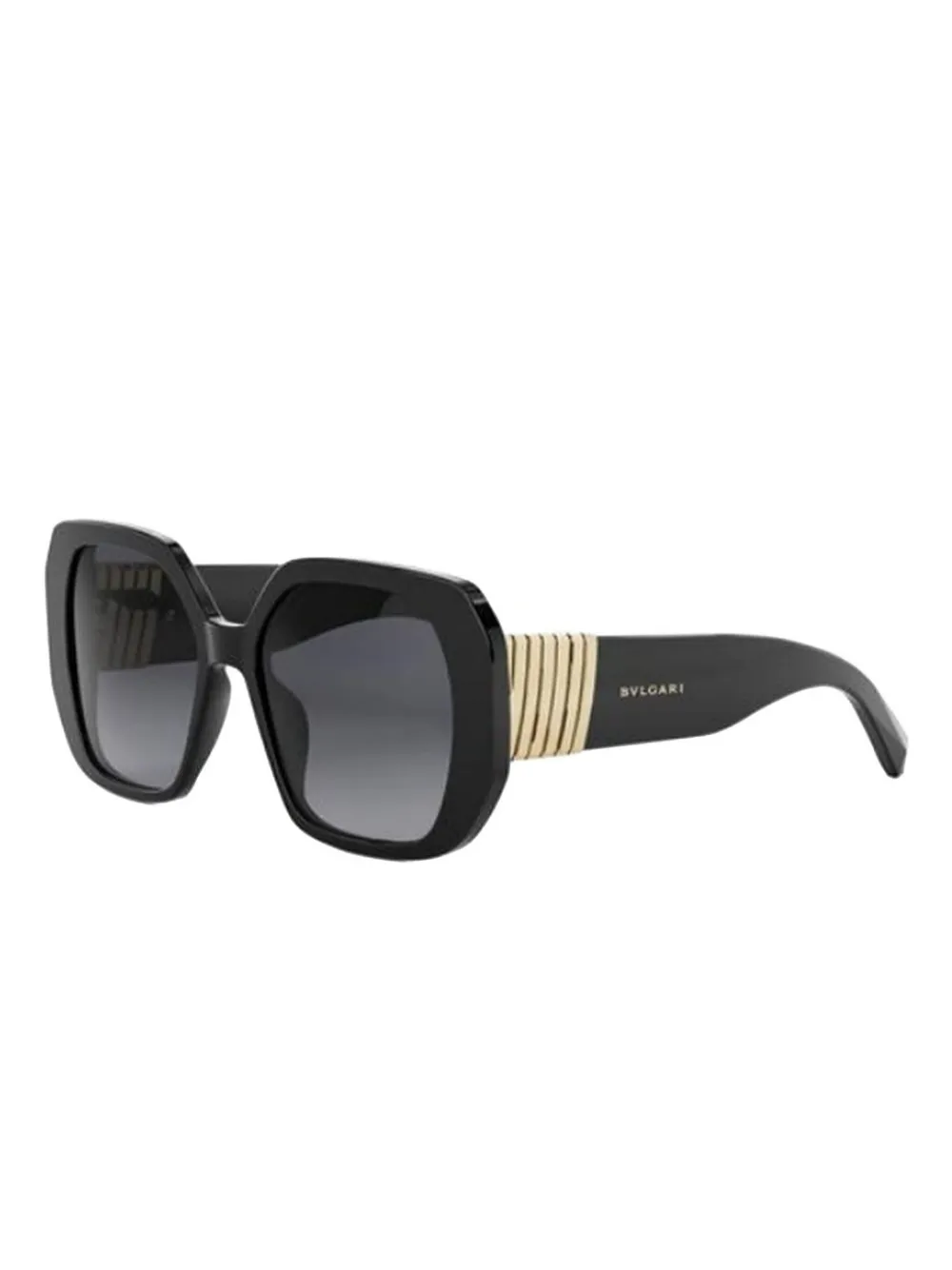 Bvlgari geometric-frame sunglasses Zwart