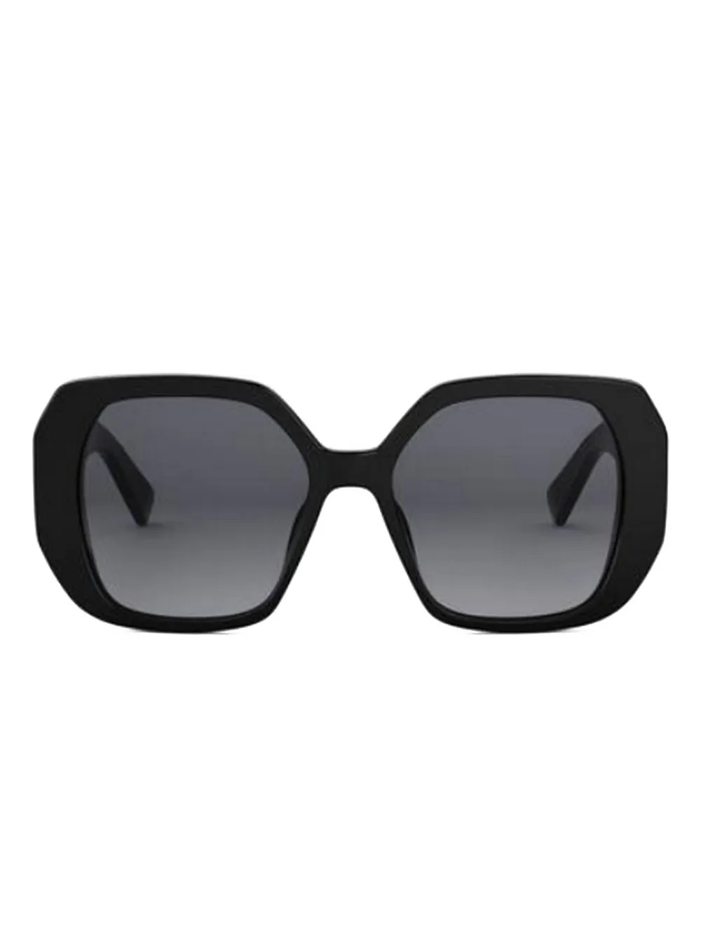 Bvlgari geometric-frame sunglasses - ブラック Bvlgari geometric-frame sunglasses - ブラック
