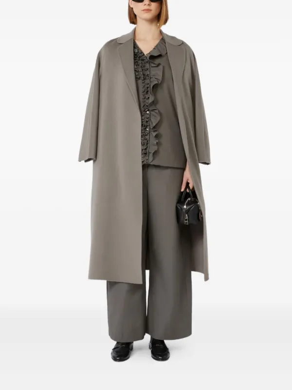 【S MAX MARA】[アメリカ] リネン ドローストリング パンツ S Max Mara ドローストリング パンツ | グレー | FARFETCH JP