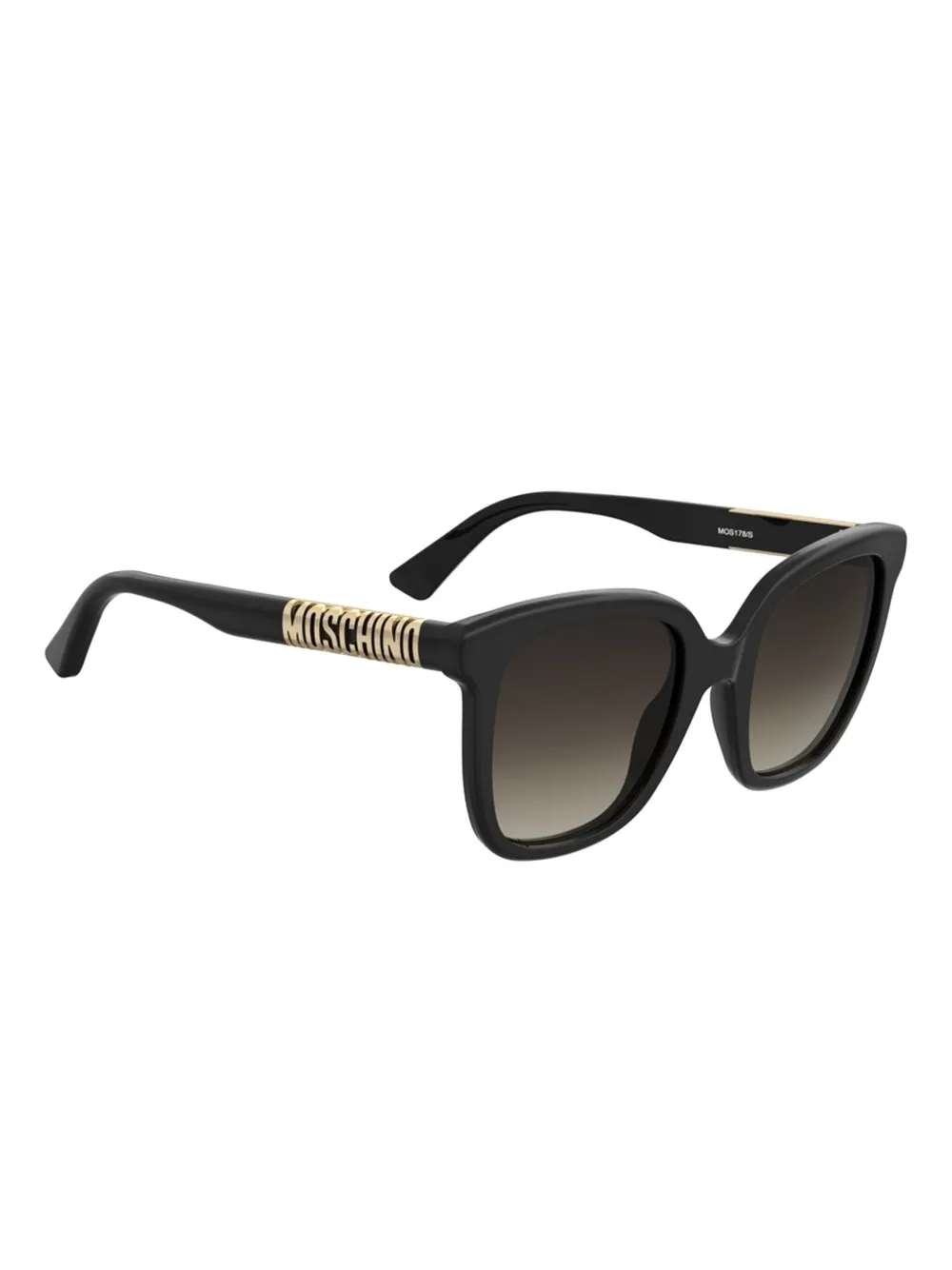 Moschino logo-lettering sunglasses Zwart
