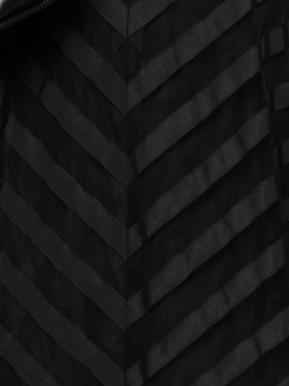 P.A.R.O.S.H. Gestreepte midi-rok met chevron streep Zwart