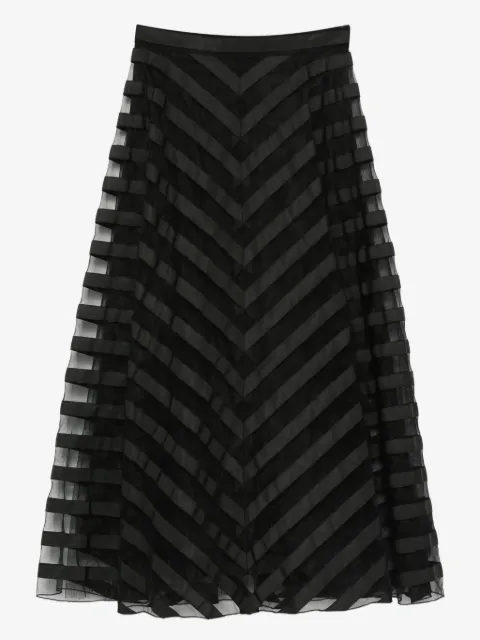 P.A.R.O.S.H. chevron striped midi skirt