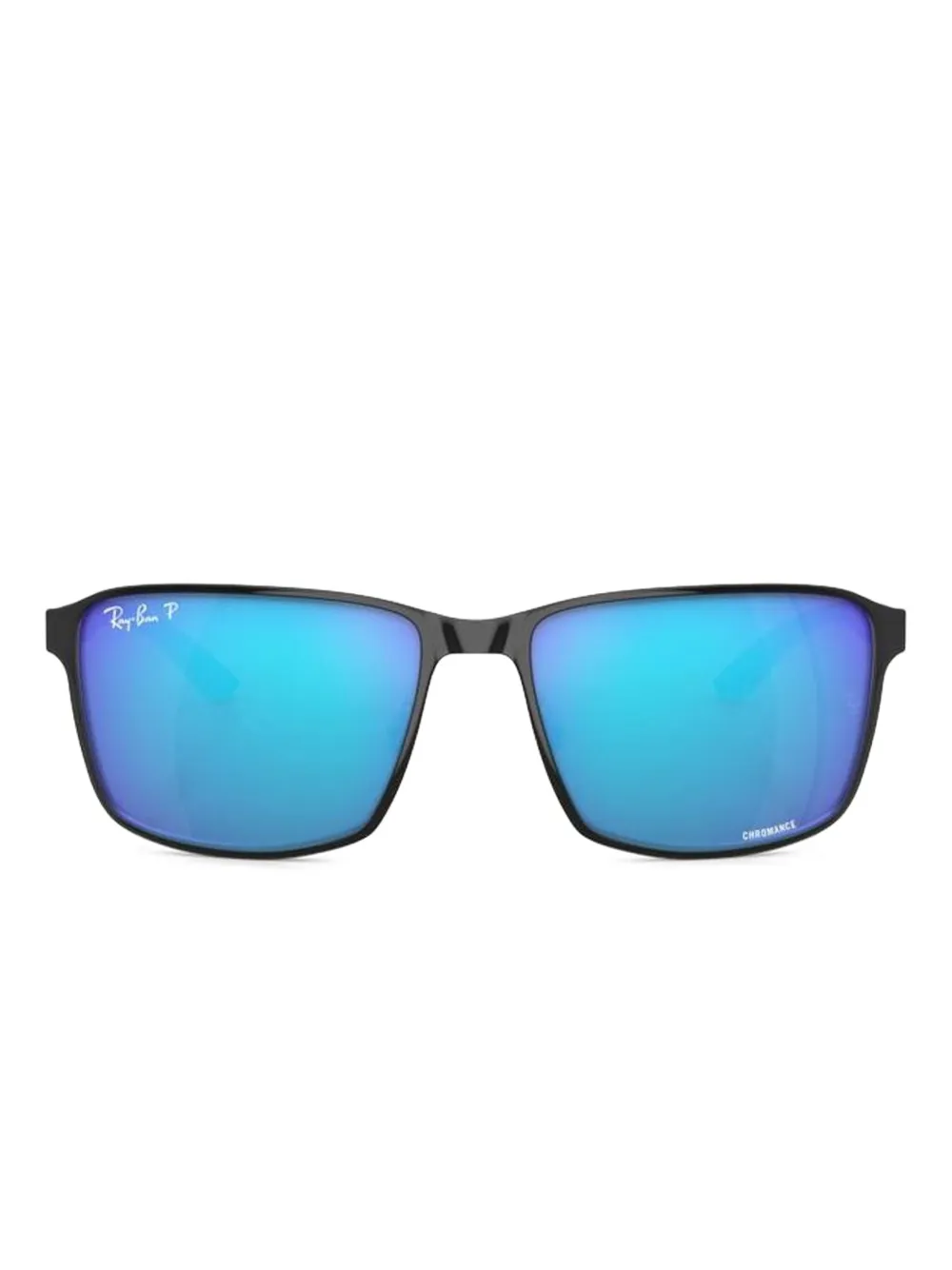 Ray-Ban RB3721 rectangle-frame sunglasses Zwart