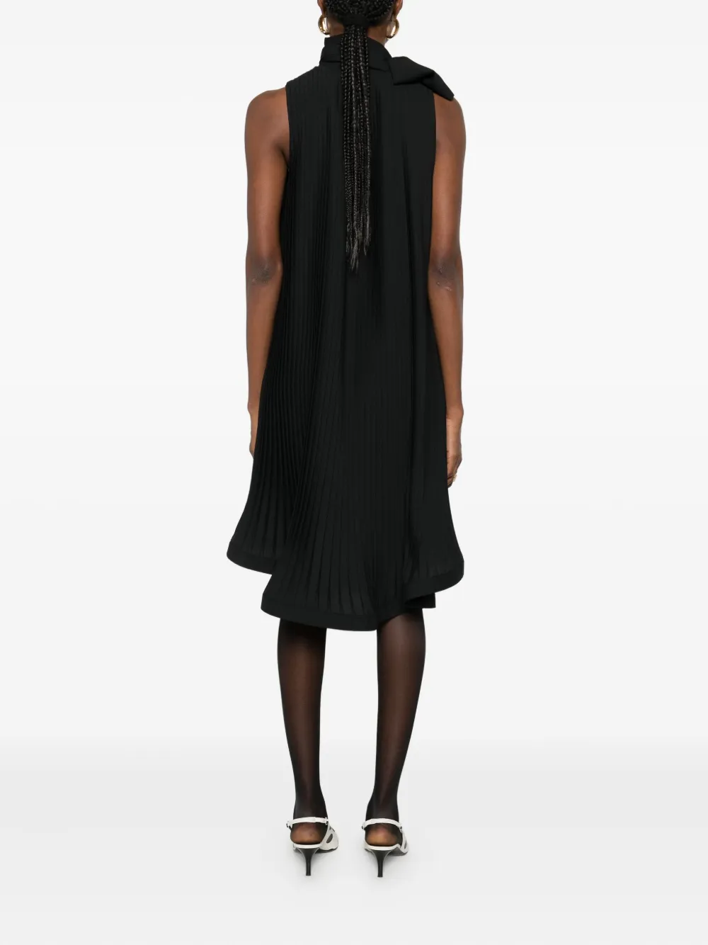 P.A.R.O.S.H. Geplooide mini-jurk Zwart