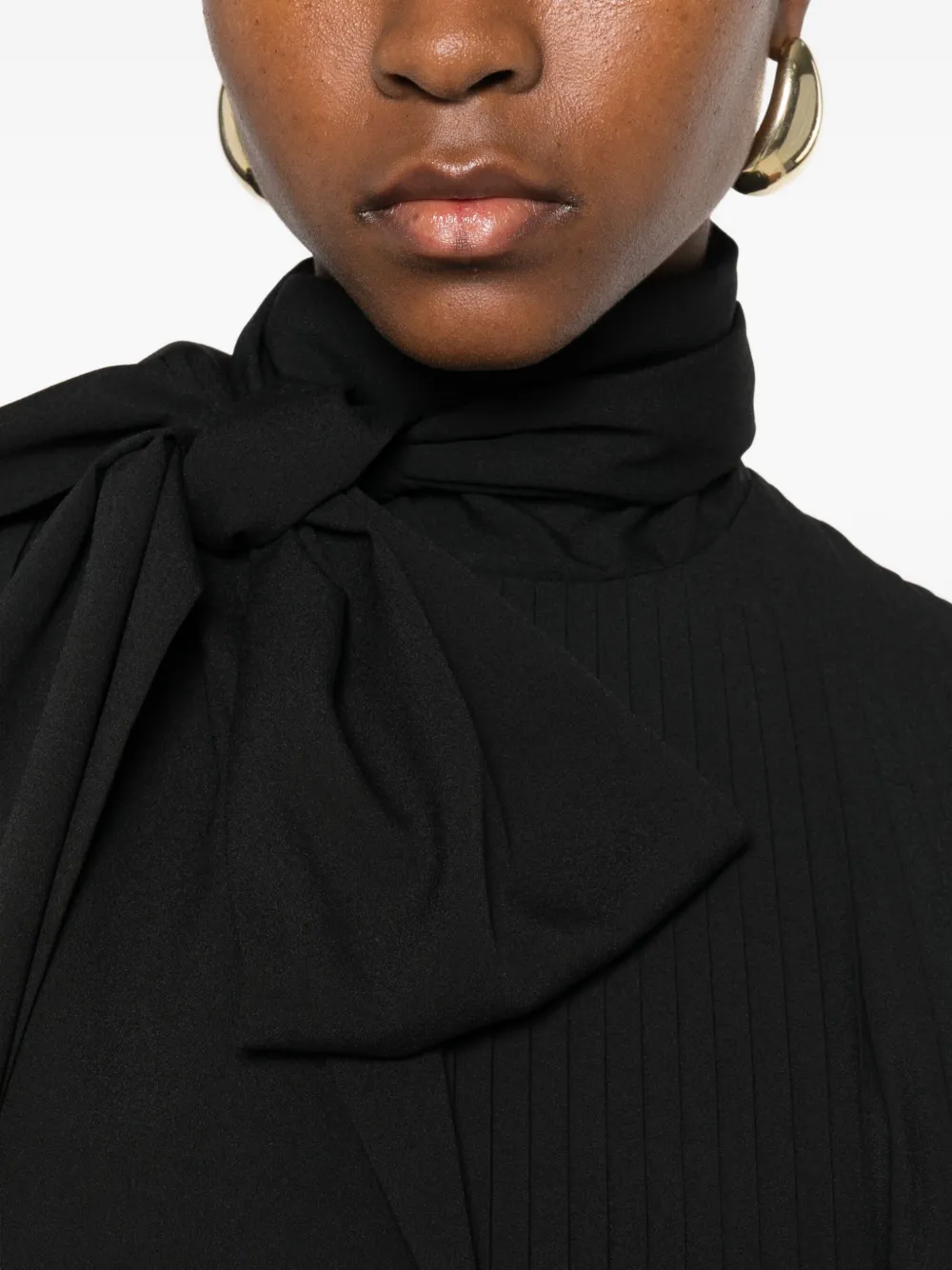 P.A.R.O.S.H. Geplooide mini-jurk Zwart