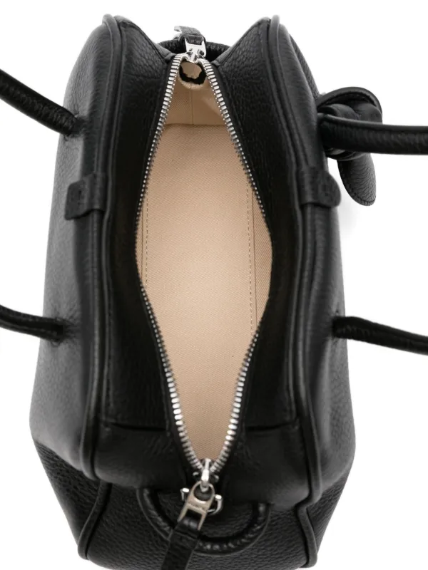 Jacquemus Small The Turismo Leather Tote Bag | Black | FARFETCH