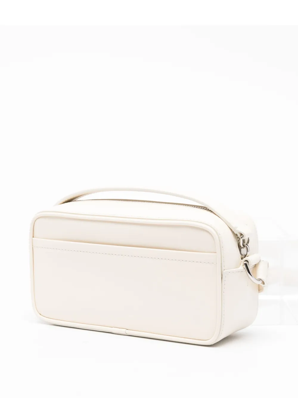 Jacquemus The Banet leren schoudertas met logoplakkaat Beige