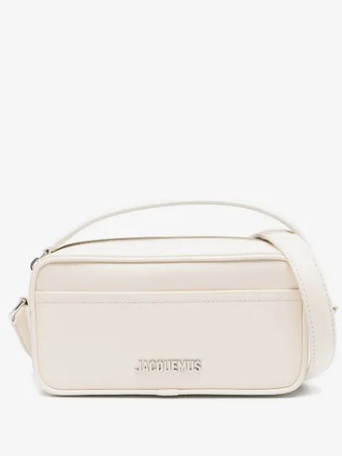 Jacquemus bolsa de hombro The Banet de piel con placa del logo