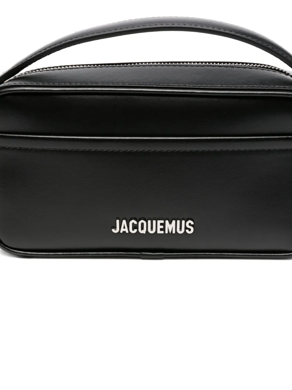 Jacquemus The Banet leren schoudertas met handgreep Zwart