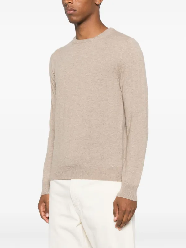 malo〝美品〟 カシミアクルーネックセーター Malo クルーネック セーター | ニュートラル | FARFETCH JP