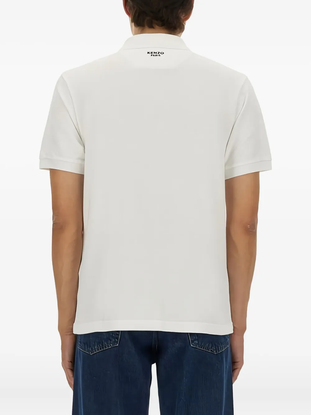 Kenzo Boke Flower poloshirt met geborduurd logo Wit
