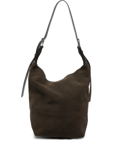 P.A.R.O.S.H. buckle-fastening suede shoulder bag