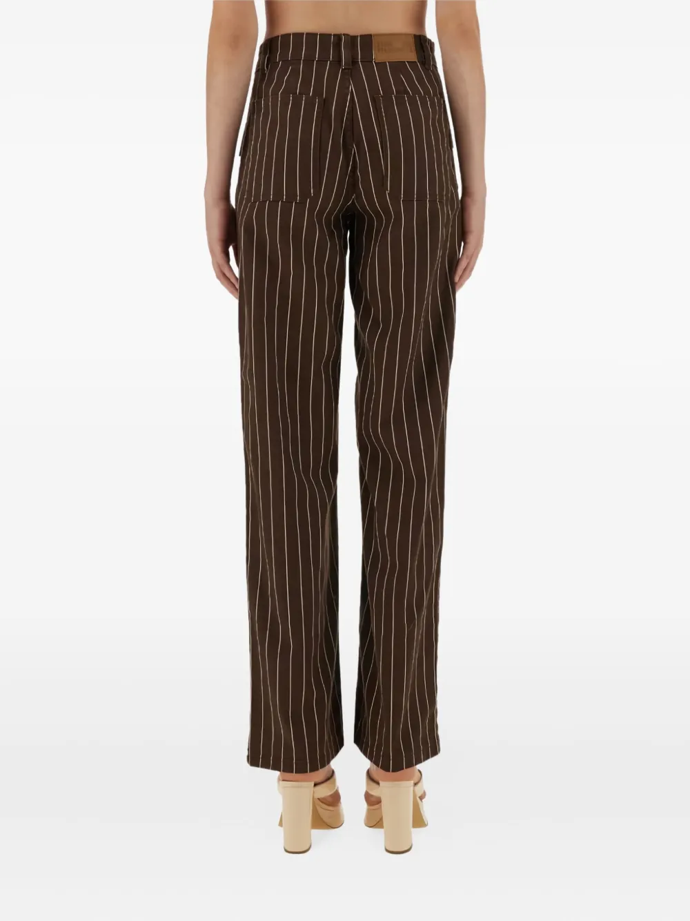 Baum Und Pferdgarten Nickie broek met gestreept patroon Bruin