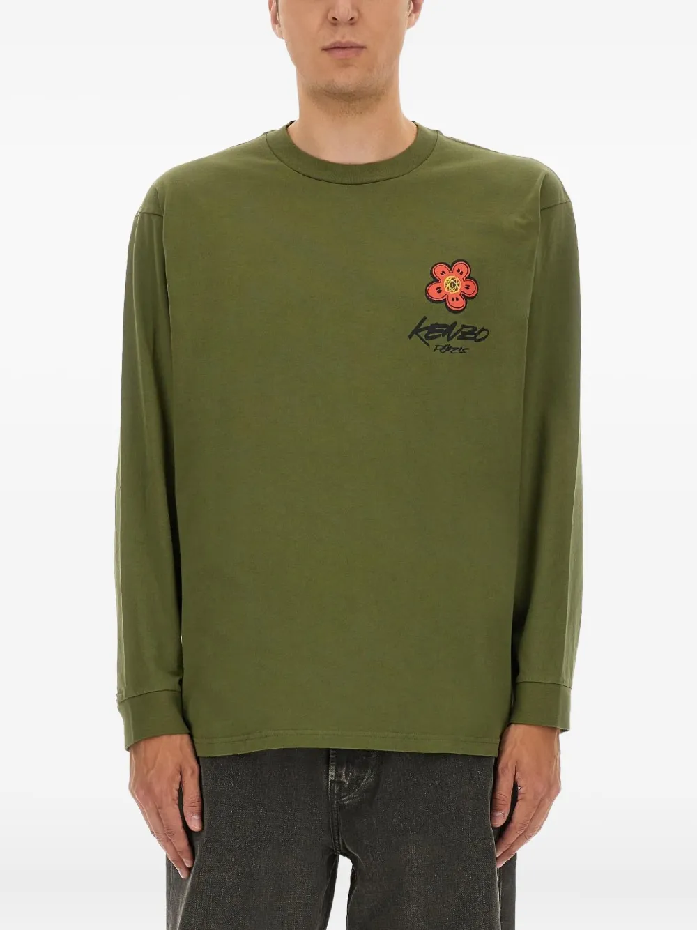 Kenzo x Futura 2000 T-shirt met print en lange mouwen Groen