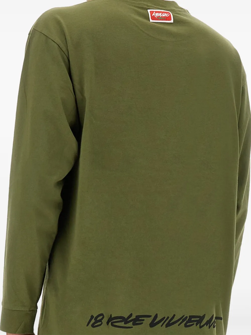 Kenzo x Futura 2000 T-shirt met print en lange mouwen Groen