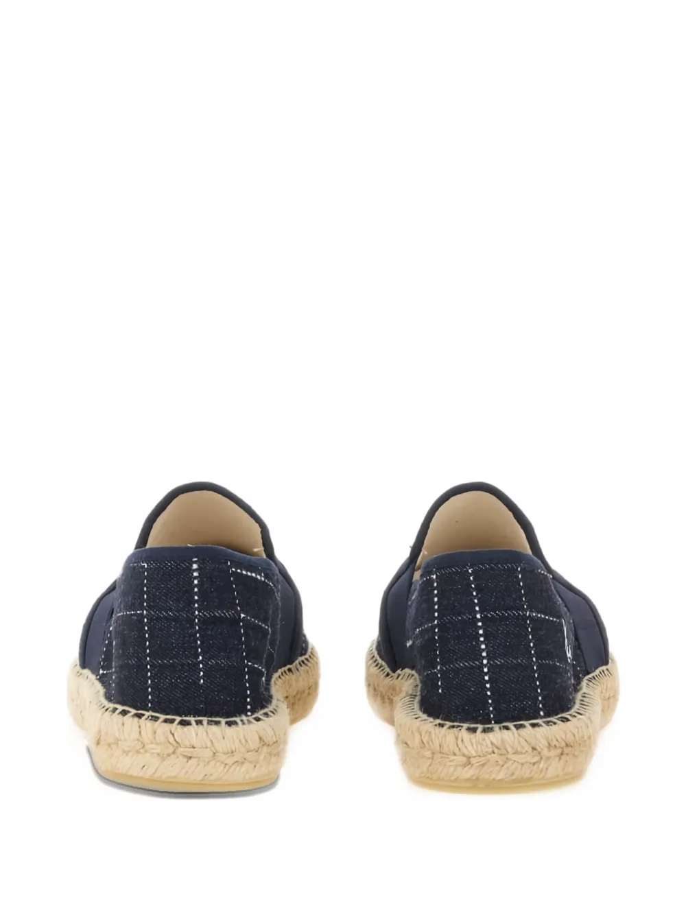 Kenzo Logo Embroidered Round Toe Espadrilles In Blue