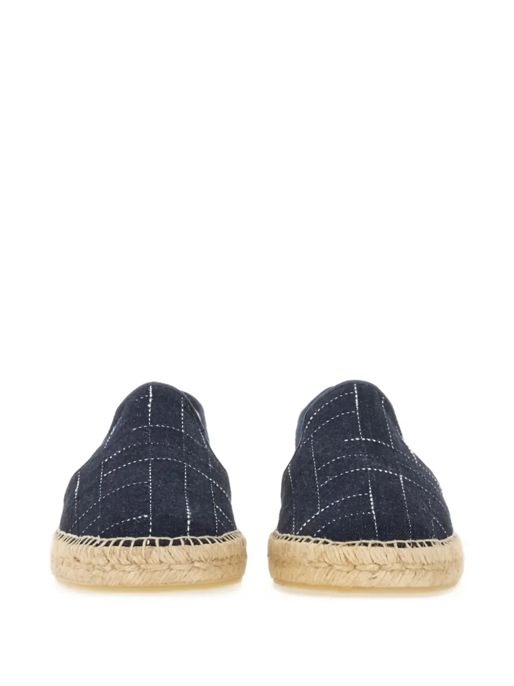 Kenzo Logo Embroidered Round Toe Espadrilles In Blue