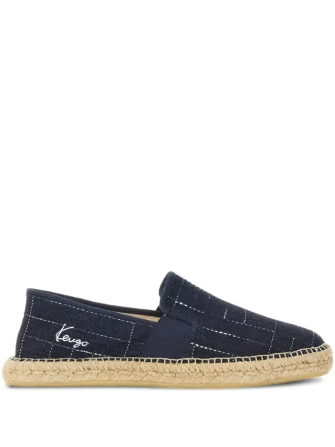 Kenzo grid-pattern espadrilles