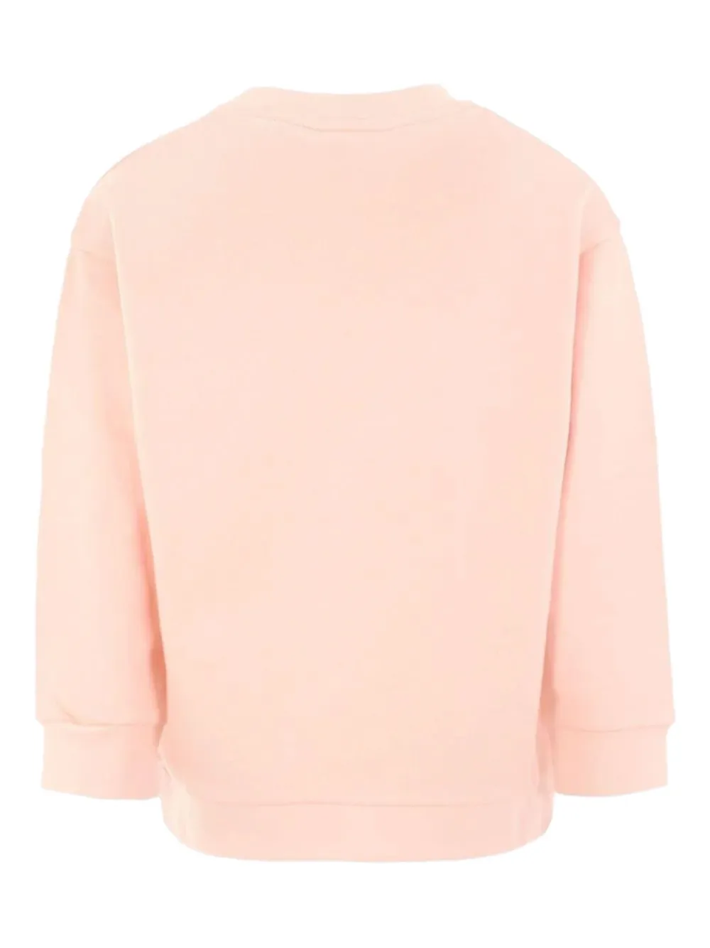 Fendi Kids Sweater met logodetail en ronde hals Roze