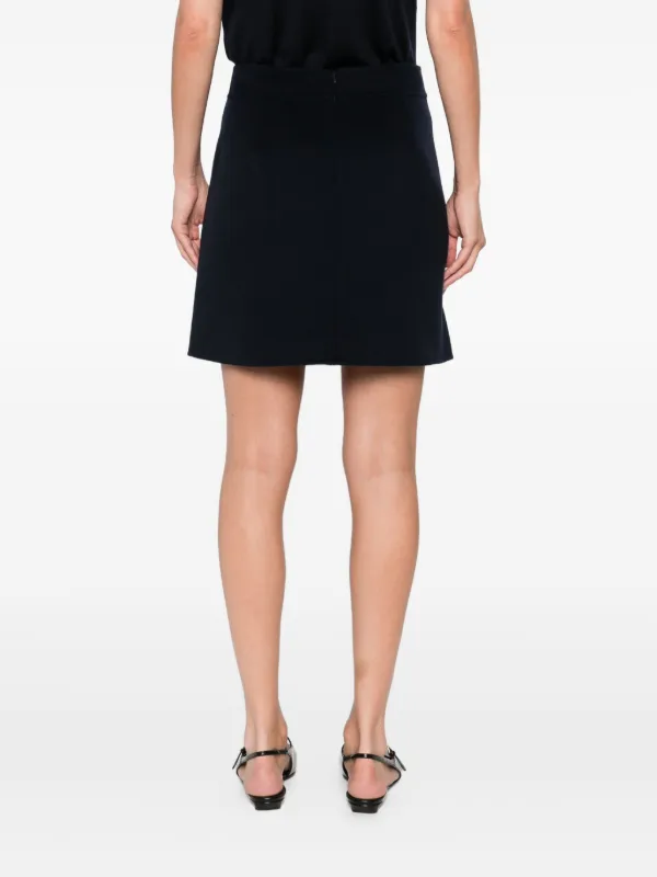 S Max Mara Wool Mini Skirt | Blue | FARFETCH
