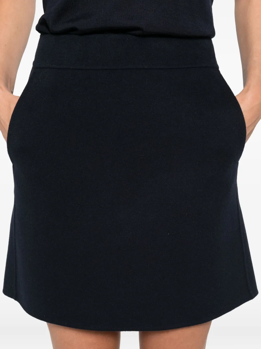 'S Max Mara Wollen mini-rok Blauw