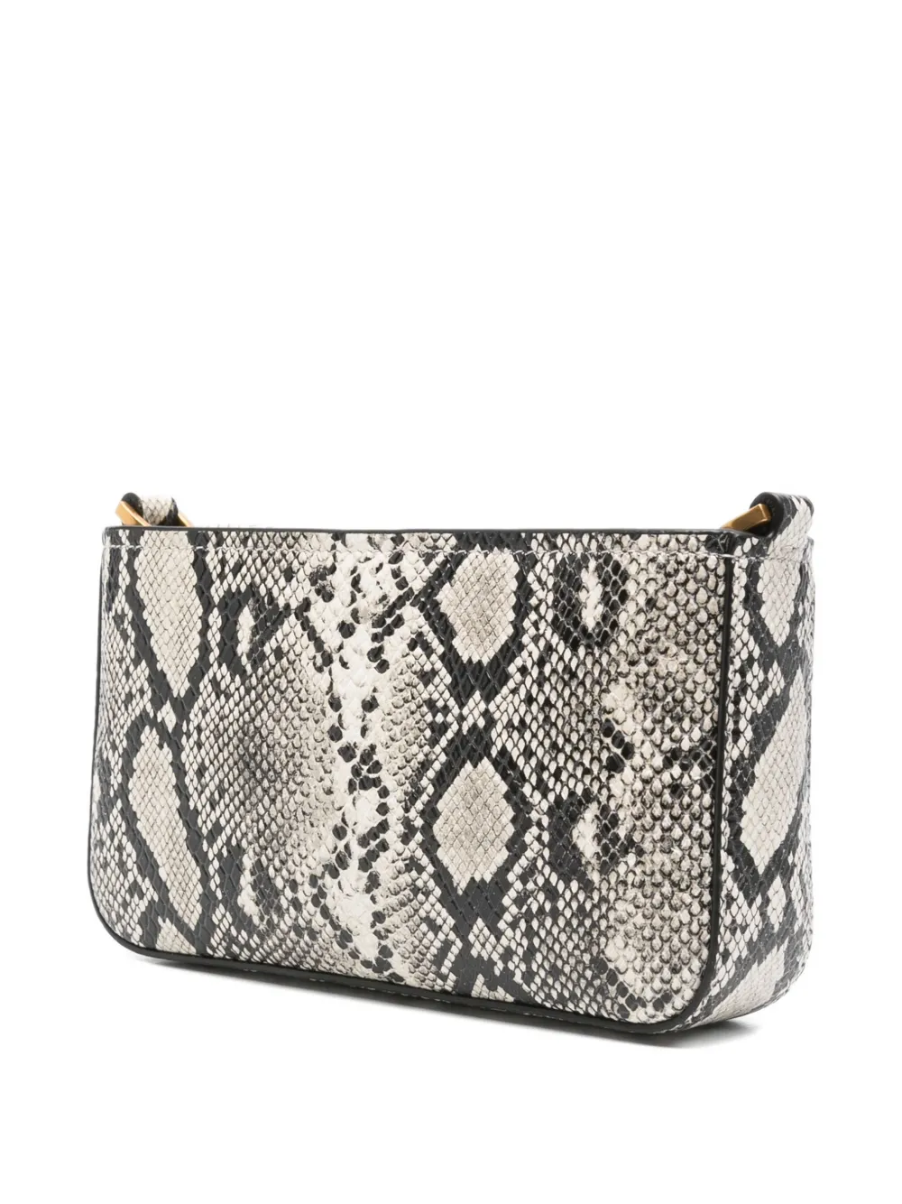 Michael Kors small Bryant snakeskin-print chain-strap shoulder bag Beige