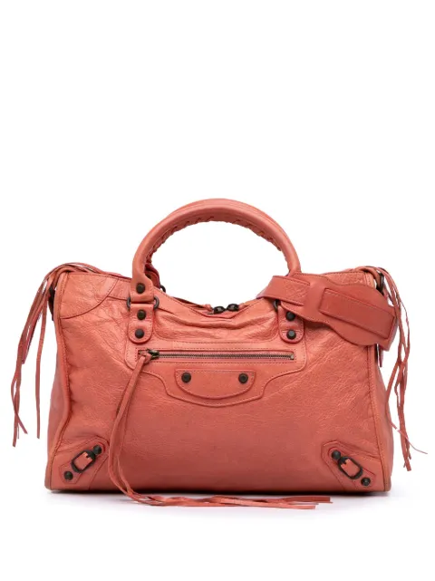 Balenciaga Pre-Owned 2014 Lambskin Motocross Classic City satchel