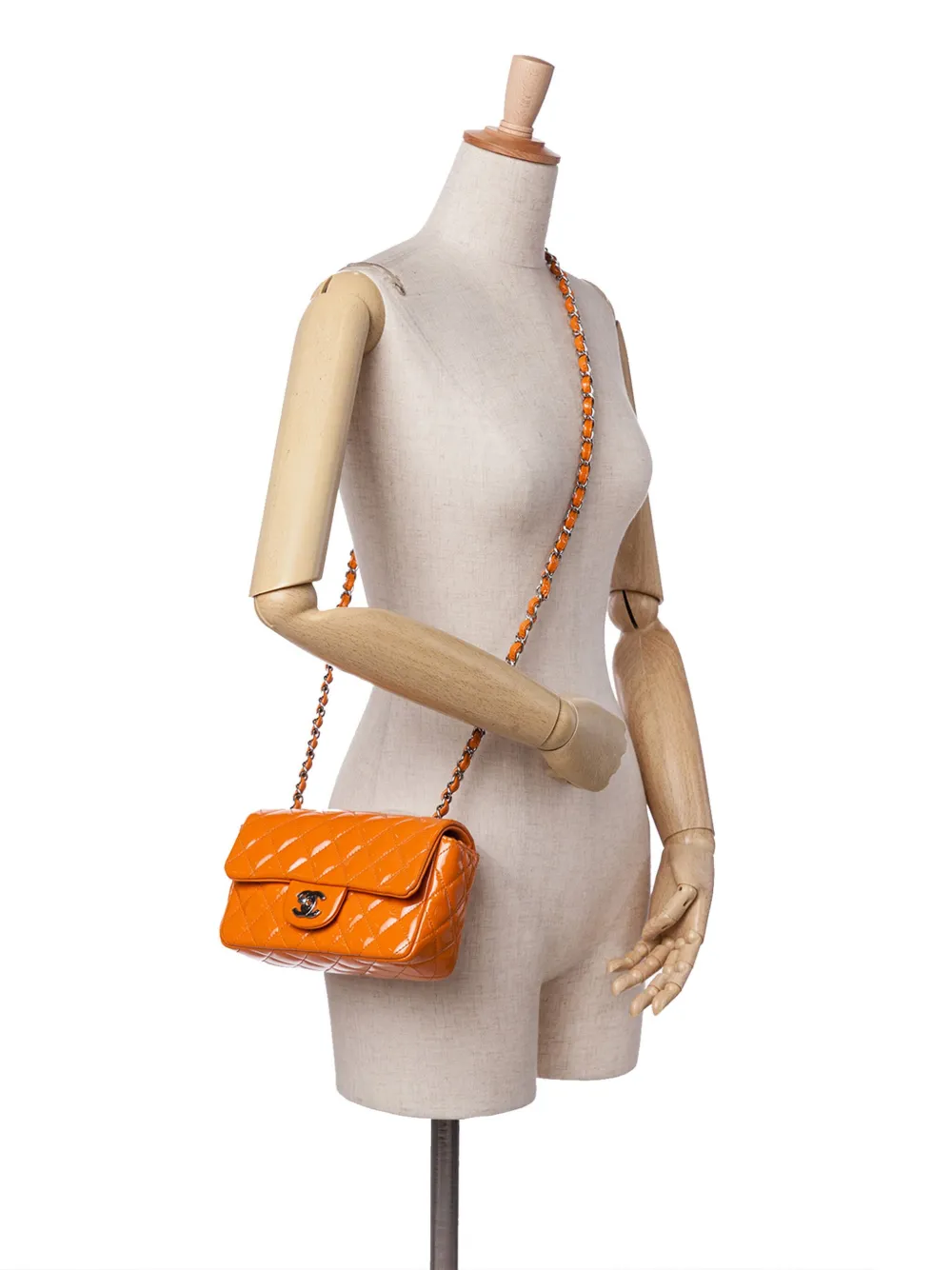 CHANEL Pre-Owned 2014-2015 Mini Rectangular Classic Patent Single Flap crossbody bag | Pre-Owned | Image 2