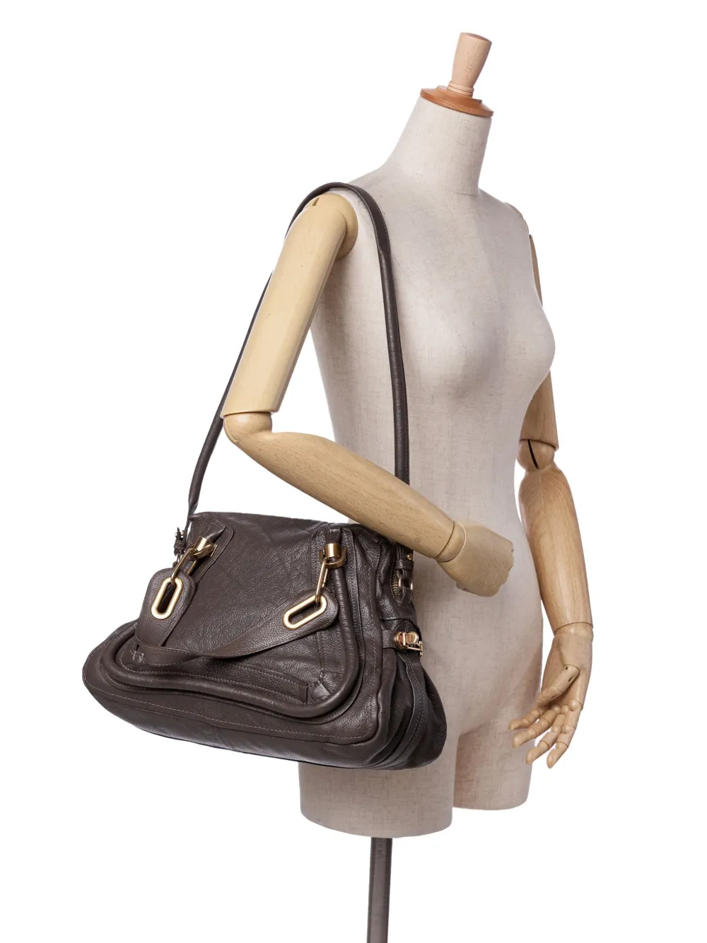Chloé Pre-Owned 2012 Small Pebbled Leather Paraty satchel | Pre-Owned | Image 2