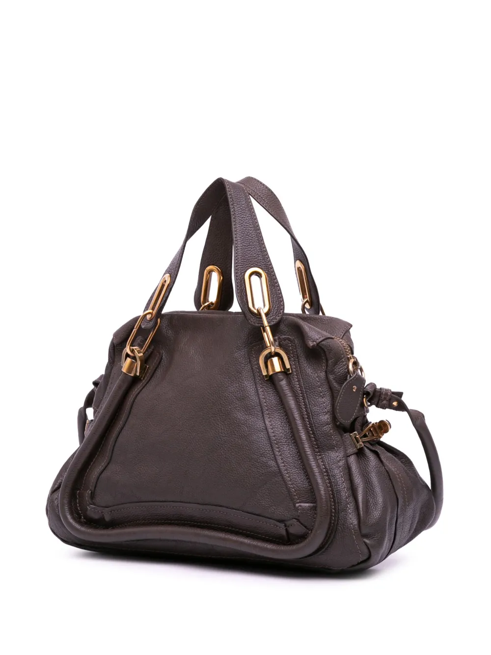 Pre-owned Chloé 2012 Small Pebbled Leather Paraty Satchel