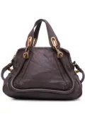 Chloé Pre-Owned 2012 Small Pebbled Leather Paraty satchel - Brown