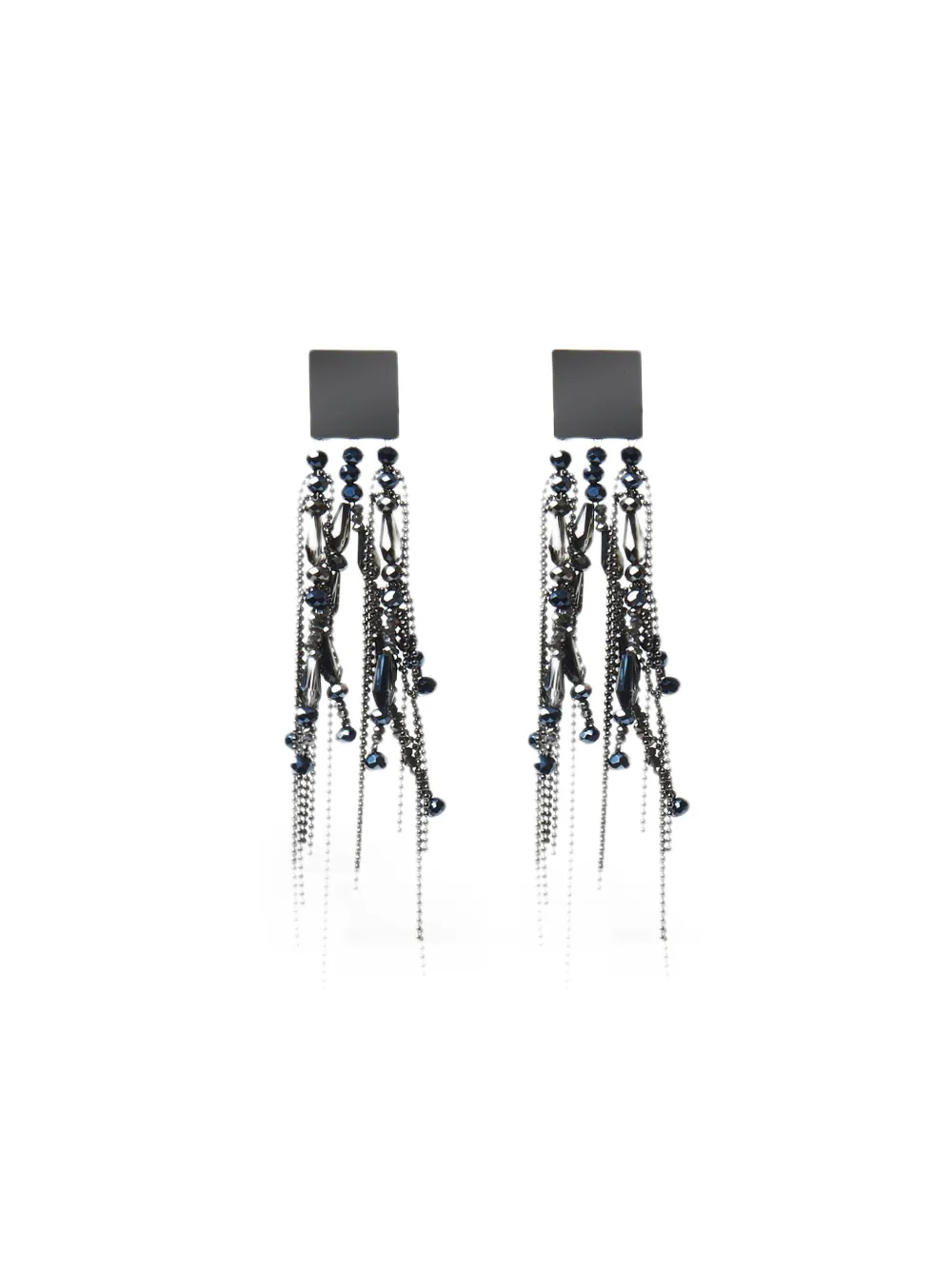 Peserico beaded tassel earrings | Silver | Image 1
