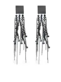 Peserico beaded tassel earrings - Silver