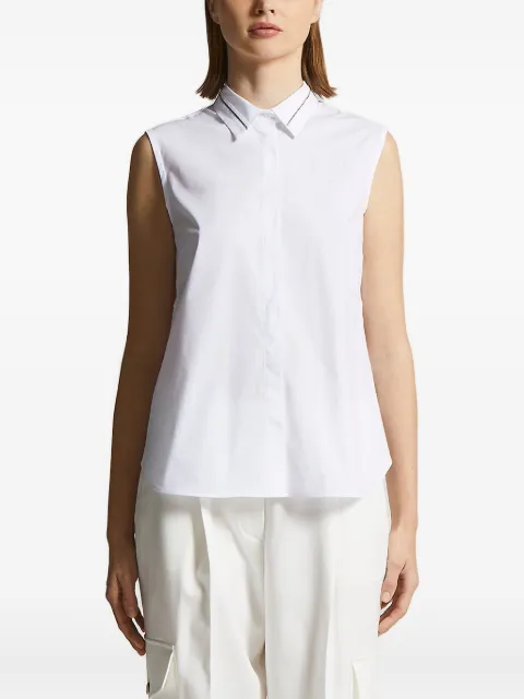 Peserico chain-trimmed sleeveless shirt
