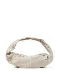 Peserico tassel suede shoulder bag - White