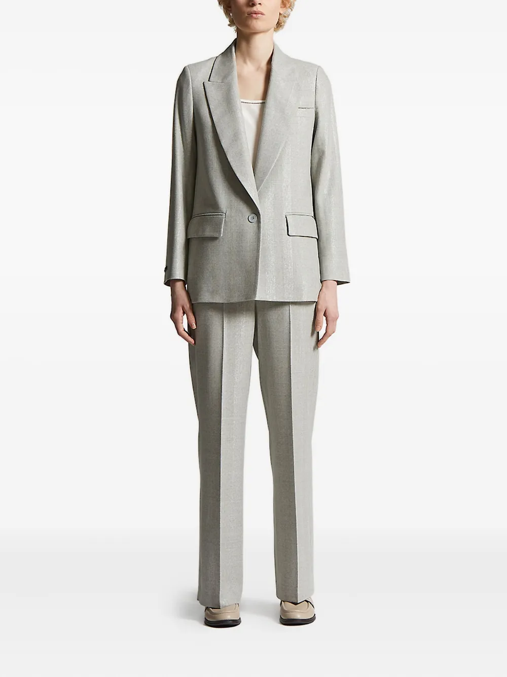 Peserico single-breasted blazer Grijs