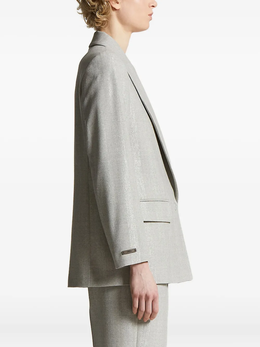 Peserico single-breasted blazer Grijs