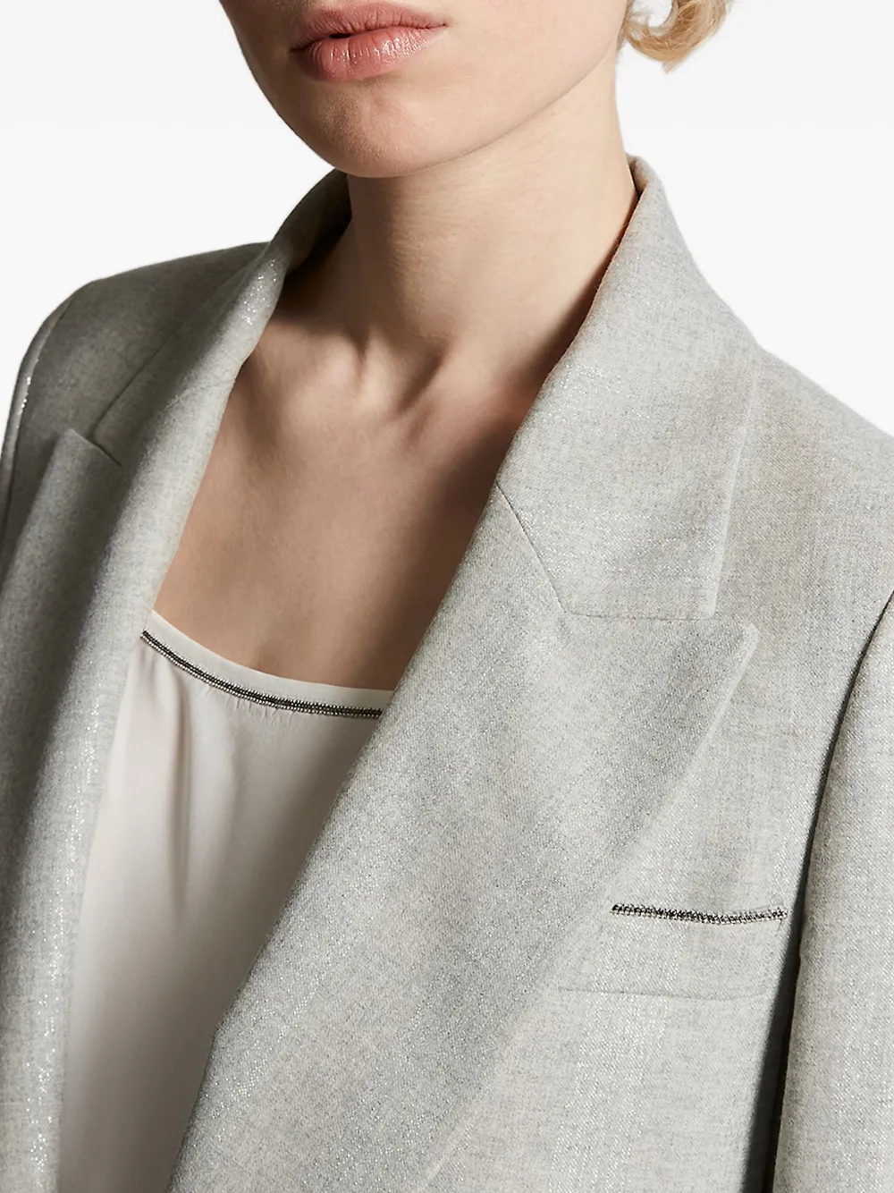 Peserico single-breasted blazer Grijs